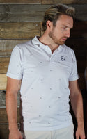 Polo weiß MM Logo Damen