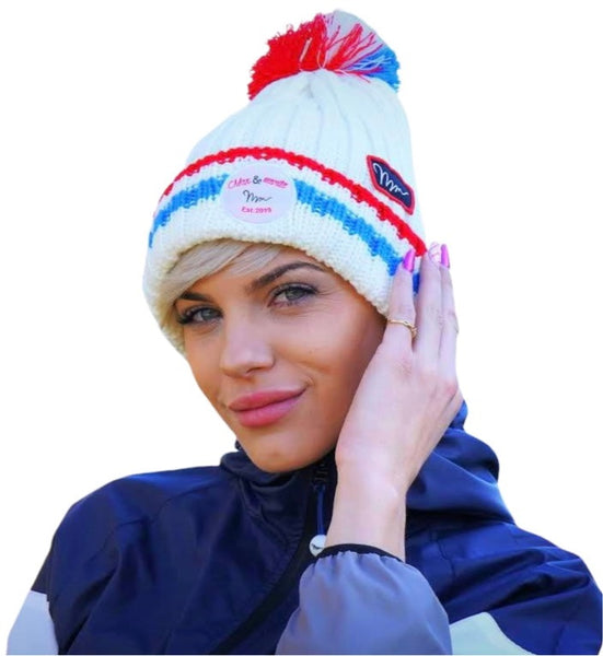 Pudelmütze / Beanie WEISS